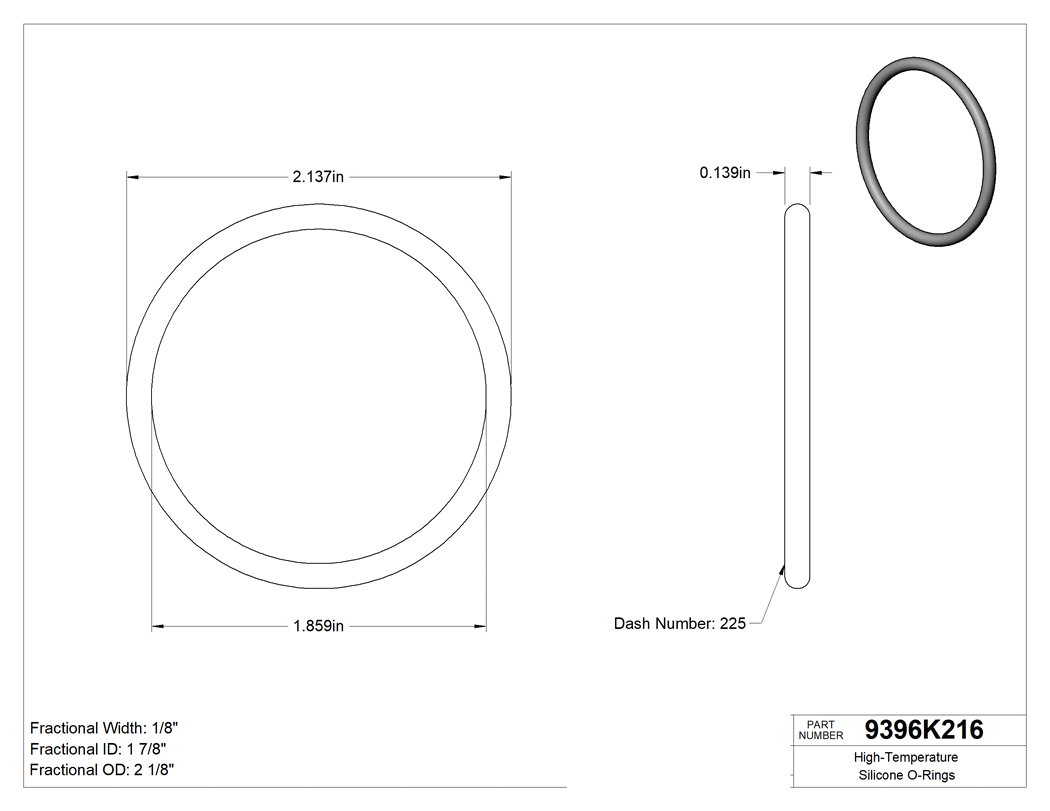 Technical drawing - 9396K216